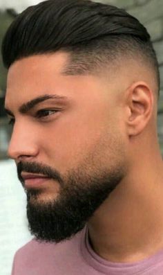 Mens Beard Fade, Fade Beard Styles For Men, Fade Beard Style, Beard Fade Styles, Trimmed Beard Styles, Fade Haircut With Beard, Short Beard Styles