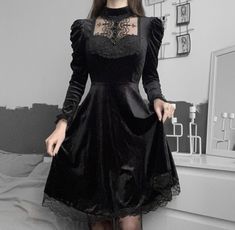 Goth Inspiration, Egirl Style, Outfit Boards, Fancy Clothes, Performance Outfits, Black Clothes, Harajuku Style, Thanks A Lot, Goth Dress