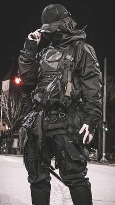 Techwear Men Outfit, Cyberpunk Style Outfit, Aesthetic Fashion Men, Techwear Men, Techwear Aesthetic, Style Cyberpunk, Techwear Cyberpunk, Cyberpunk Techwear, Techwear Streetwear