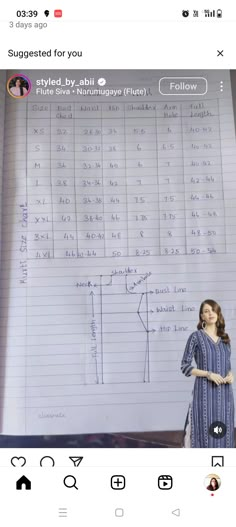 a woman standing in front of a whiteboard with writing on it and another person looking up