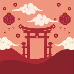 Chinese Culture Design, Chinese New Year Theme, New Year Theme, New Year Cartoon, Chinese New Year Background, Chinese New Year Poster, Chinese Theme, Graduation Design, Chinese Cartoon