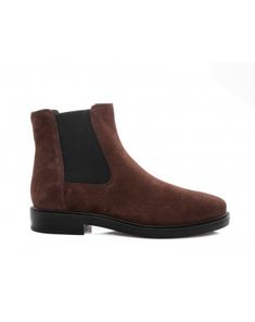 TOD'S - Suede Leather Half Boots - Brown #TODS Half Boots, Boots Brown, Brown Boots, Suede Leather, Chelsea Boots, New Look, Ankle Boot, Bag Accessories, Fall Winter