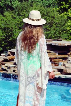 So chic and sophisticated❤ This kimono features an all over lace fabrication, open front, and dramatic bell sleeves. It is perfect to pair with denim or as a swimsuit cover up! -Color: Cream -Lace Sheer Fabrication -Bell Sleeves -Open Front -Length: 45" -65% Cotton, 35% Nylon -Hand-wash -Model is 5'5" -One Size Fits Most Chic Lace Cover-up For Beach Season, Lace Open Front Cover-up For Summer, Chic Lace Trim Beach Cover-up, Bohemian Lace Cover-up For Summer, Summer Lace Trim Cover-up, Spring Beach Cover-up With Lace Trim, Spring Lace Trim Beach Cover-up, Summer Vacation Cover-up With Lace Trim, Spring Lace Trim Cover-up