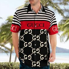 Contact us: contact@weswhile.com if you need assistance - To buy product combo (set) Gucci red black hawaii shirt Hawaii Shirt Shorts & Flip Flops
Please select Option, Size and add each item to cart
Please check the measurement chart carefully before you buy the item.


Product combo (set) information: Gucci red black hawaii shirt Hawaii Shirt Shorts & Flip Flops
+) Hawaiian Shirt

	100% polyester.
	This shirt feels soft and smooth, making it comfortable to wear, short material: 95% Pol Gucci Shirt Mens, Gucci Shirts Men, Hawaii Shirts, Gucci Shirts, Gucci Shirt, Branded Outfits, Hot Sweater, Products Ideas, Brands Fashion