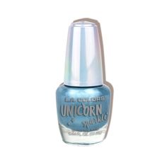 Unicorn Sparkle Nail Polish La Colors Nail Polish, Essie Nail Polish Colors, Sparkle Nail Polish, Unicorn Nails, Nail Polish Stickers, Black Nail Polish, La Colors, Leash Training, Red Nail Polish