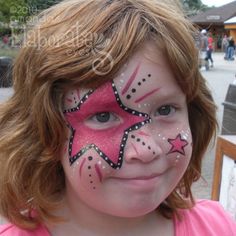 Star Face Paint Star Face Paint, Rock Star Makeup, Rockstar Costume, Eye Face Painting, Pop Star Costumes, Christmas Face Painting, Star Face, Festival Face