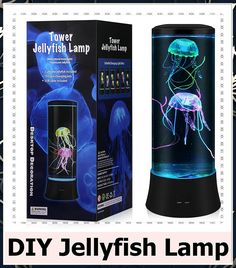 Meloki Jellyfish Lamp, LED Nlight Light with 7 Color Changing Mood Lamp for Adults Kids, Large Electric Jellyfish Night Light to Decorate Home Office, Premium Gift for Christmas, Halloween Electric Jellyfish, Mood Lamp, Decorate Home, Lamp Led