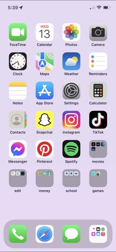 an iphone screen with several different icons on it