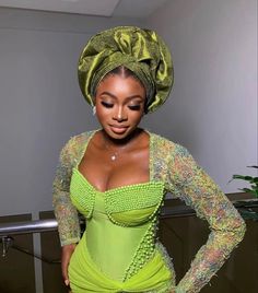 Nigerian Gele Styles, Asoebi Gele Styles, Gele Styles For Asoebi, Aso Ebi Lace Styles 2023, Naija Dresses, Owambe Lace Styles, Nude Makeup Looks, Nigerian Attire, Nigerian Traditional Dresses