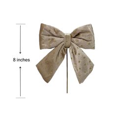 an image of a bow on a stick with measurements for the size and widths