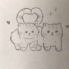 two cats are standing next to each other in front of a heart shaped balloon that says i love you