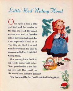 Little Red Riding Hood Red Riding Hood Book, Nursery Rhymes Poems, Red Riding Hood Story, Red Riding Hood Wolf, Expensive Wedding, Red Ridding Hood, English Stories For Kids, Horror Tale, Fairytale Nursery