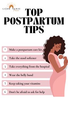 the top postpartum tips for pregnant women