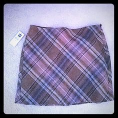 Plaid Lined Wool Mini Skirt Pretty Hip Still Has Tags Plaid Lined Mini Skirt For School, Cheap Plaid Mini Skirt, Plaid Brown Skirt, Brown Plaid Mini Skirt, Short Plaid Skirt Torrid, Wool Mini Skirt, Mini Skirt, Gap, Womens Skirt