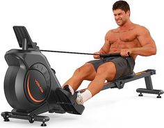 YOSUDA Magnetic/Water Rowing Machine 350 LB Weight Capacity - Foldable Rower for Home Use with LCD Monitor, Tablet Holder and Comfortable Seat Cushion Rowing Workout, Cardio Machines, Rowing Machines, Rowing Machine, Cardio Training, Total Body Workout, Tablet Holder, Core Muscles, Workout Machines