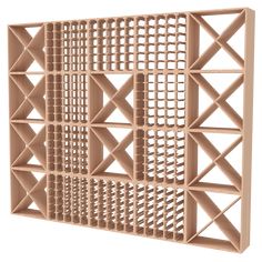 a 3d rendering of a wine rack