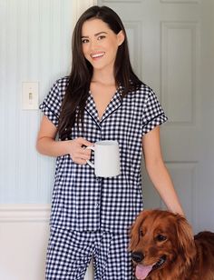 How To Dress A Bed, Spandex Top, Gingham Tops, Draper James, Button Front Top, Contrast Piping, Mini Dress Casual, Elastic Waist Pants, Gingham Print