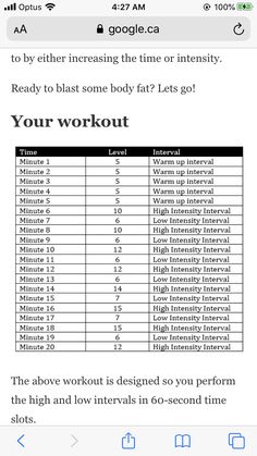 an iphone screenshot showing the workout log and how to do it in google docs