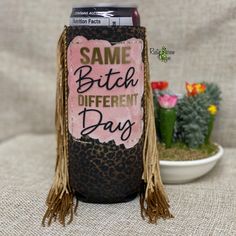 Handmade by a small shop in Texas. Fits Slim 12oz cans or bottles Images are on both sides of Koozies Made in the USA Small Shop Ideas Business, Koozie Ideas Vinyl, Texas Fits, Western Bags Purses, Cheetah Makeup, Koozie Ideas, Western Bags, Western Things, Christmas Fair Ideas