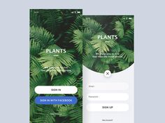 two screens with plants on them and the text plant's