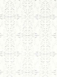 a white wallpaper with an intricate design