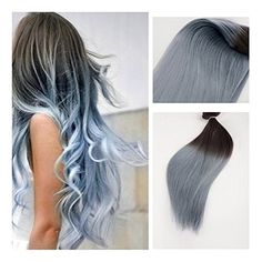 Full Shine 20" 40 Pcs 100gram Per Package 1B to Silver Tape Hair Extensions Human Hair For Full Head Tape in Hair Extensions Full Hair http://www.amazon.com/dp/B013GC3L1S/ref=cm_sw_r_pi_dp_kiLTwb0ATHYJF Streaks Highlights, Pastel Hair Ombre, Grey Streaks, 22 Inch Hair Extensions, Balayage Hair Brunette Long, Balayage Hair Morenas, Silver Tape, Tape Hair Extensions, Dyed Hair Pastel