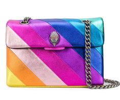 Kurt Geiger Bolsa de mano Azul Fuerte 24% OFF - Portèlo: Compra y Vende Moda de Lujo. Pink Shoulder Bags, Micro Bags, Rainbow Bag, Eco Bags, Kensington London, Man Purse, Colorful Bags, Block Design, Mini Purse