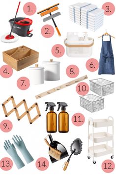 the ultimate guide to organizing your home for under $ 10, including cleaning supplies and other household items