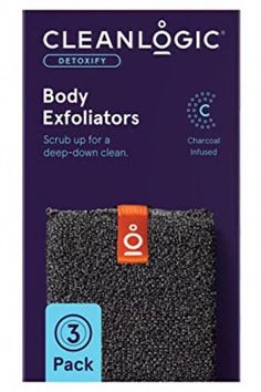 Amazon.com : Cleanlogic Detoxify Purifying Charcoal Infused Exfoliating Body Scrubber, Reusable Exfoliator Tool for Smooth and Softer Skin, Daily Skincare Routine, 3 Count Value Pack : Beauty & Personal Care Body Scrubber, Body Exfoliator, Skin So Soft, Dead Skin, Skincare Routine, Beauty And Personal Care