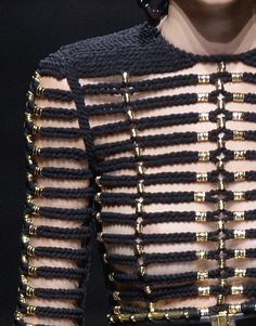 Balmain Pattern, Balmain Knitwear, Balmain 2016, Balmain 2015, Balmain 2016 Fall Winter, Macrame Dress, Mode Boho, Denim Crafts, African Inspired Fashion