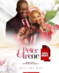 the poster for peter and cremee's upcoming show, save the date