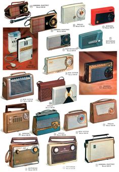 an old fashion advertisement for radio's from the 1950's and 1960s's