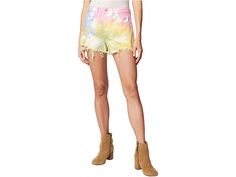 Blank NYC The Barrow Hi Rise Tie-Dye Shorts | Zappos.com Seasons Song, Color Wonder, Elastic Shorts, Corduroy Shorts, Carved Designs, Mid Rise Shorts, Tie Dye Shorts, Jcrew Women, Blank Nyc