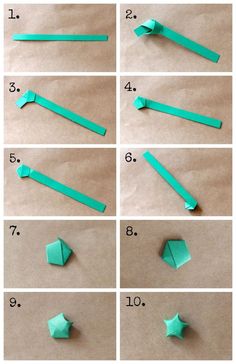 step by step instructions on how to make origami stars