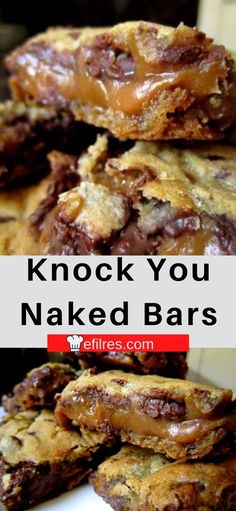 Knock You Naked Bars Caramel Cookies Bars, Dessert Bar Recipe, Caramel Cookies, Bar Cookies, Cookie Bar Recipes, Köstliche Desserts, Evaporated Milk, Snickerdoodles, Sweet Chocolate