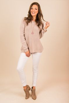 "In Your Sights Sweater, Mauve" Fashion Outfits, Boutique