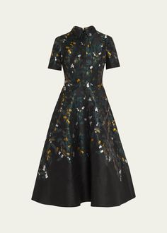 Evening Wear Dresses, Teri Jon, Bespoke Fashion, Designer Evening Gowns, Designer Cocktail Dress, Long Evening Gowns, Prabal Gurung, Floral Jacquard, Jacquard Pattern