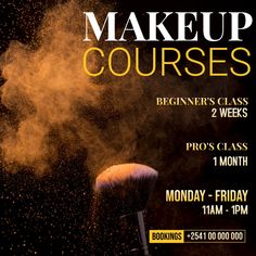 makeup course poster design template PosterMyWall Makeup Course Poster, Course Poster Design, Course Poster, Workshop Poster