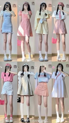 Kawaii Comfy Outfits, Shoujo Aesthetic, Cute Korean Outfits, Korean Summer, Border Ideas, Korean Streetwear, Kawaii Fashion Outfits