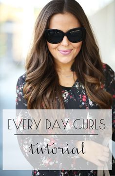 every day curls hair tutorial. Big Curls Tutorial, Loose Curls Medium Length Hair, Loose Curls Tutorial, Loose Curls Long Hair, Big Wavy Curls, Big Curls For Long Hair, Big Loose Curls, Curls For Medium Length Hair, Curls Tutorial