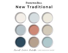 the farrow & ball new traditional paint colors are available in several different shades and sizes