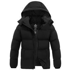 Gender: Male Color: Black; Dark Gray; Navy; White Size: S/M/L/XL/2XL Shell: Recycled Fabric Hood Type: Removable Hood Pockets: 2 Snap Pockets and 1 Inner Pocket Wantdo men's recycled short puffer jacket is not only made with recycled fabric and filled with synthetic, recycled insulation, but it also has a 5000mm waterproof rating. This winter puffer coat for men features windproof cuffs, durable zippers can keep you warm. Moreover, the adjustable hood provides excellent fit. Age Group: adult. Waterproof Winter Coat, Coat Waterproof, Short Puffer Jacket, Winter Puffer Coat, Coat For Men, Mens Puffer Jacket, Winter Puffer, Waterproof Rain Jacket, Black Winter Coat