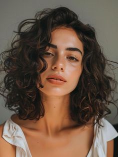 Medium 2c Hair, Middle Length Curly Hair, Curly Haircuts Round Face, Curly Bob Shoulder Length, Lob Haircut Curly Hair, Curly Lob Haircut Naturally, Curly Hair Lob, Medium Length Haircut For Curly Hair, Medium Short Curly Hair