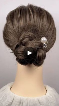 Buns Styles, Gray Roots, Cute Nail Polish, Bridal Hair Updo, Hair Buns, Up Dos For Medium Hair, Cute Nail, 2015 Hairstyles, Hair Creations