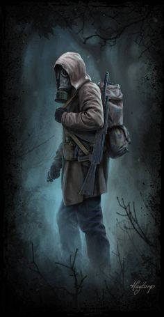 way in the dark by hagtorp762 Nuclear Apocalypse, Apocalypse Character, Gas Mask Art, John Rambo, Metro 2033, Apocalypse Aesthetic, Bd Comics