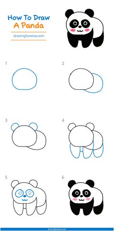 how to draw a panda step by step drawing instructions for kids and beginners with pictures