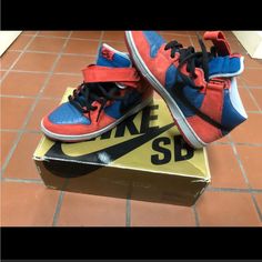 Vintage Rare Nike Sb Spider-Man Dunks Size 10.5 Ebay Authenticated Rare Nikes, Nike Red, Shoes Nike, Nike Sb, Men's Nike, Mens Shoes Sneakers, Nike Men, Nike Shoes, Spiderman