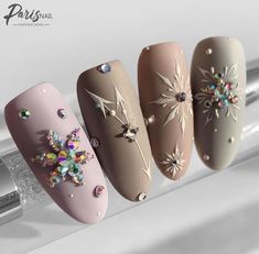 Secret Nails, Snowflake Nails, Christmas Nail Designs, Fancy Nails