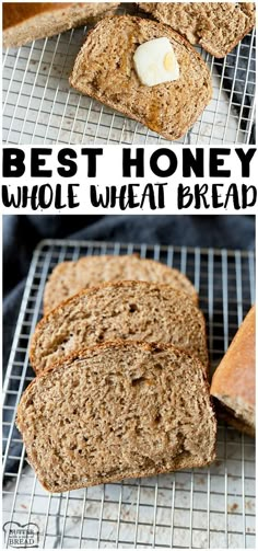 the best honey whole wheat bread recipe is made with just 3 ingredients and it's ready to be eaten