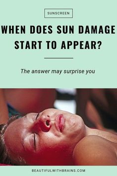 When the sun damage start to appear? Click this pin to find out. #skincare #sunprotection #sunscreen #spf #antiaging Sunburn Remedies, Acne Skincare Routine, Reduce Hyperpigmentation, Women Skin, Sun Damage, Best Anti Aging, Younger Looking Skin, Homemade Skin Care, Skin Care Acne